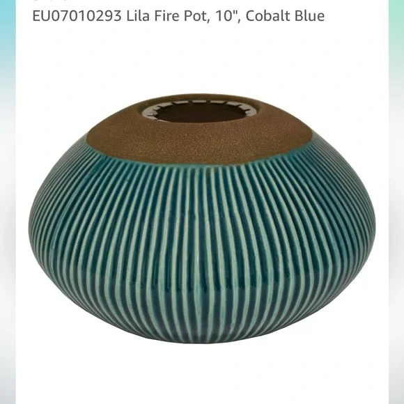 Outdoozie outdoor ‘cobalt’ tabletop Firepot for patio EUC - Picture 6 of 11